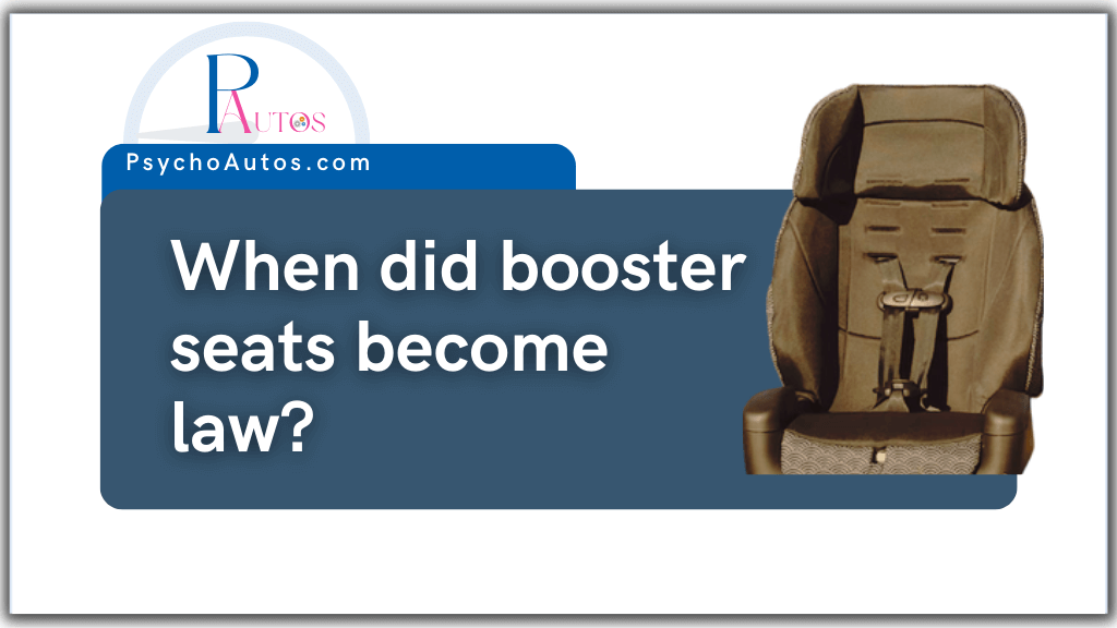 When Did Booster Seats Law? Psycho Autos