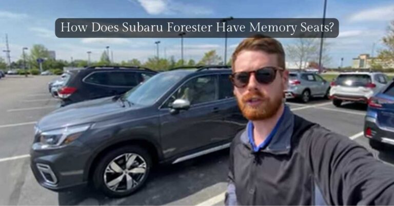 Subaru forester set seat memory