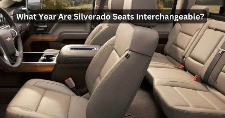 Are Silverado Seats Interchangeable