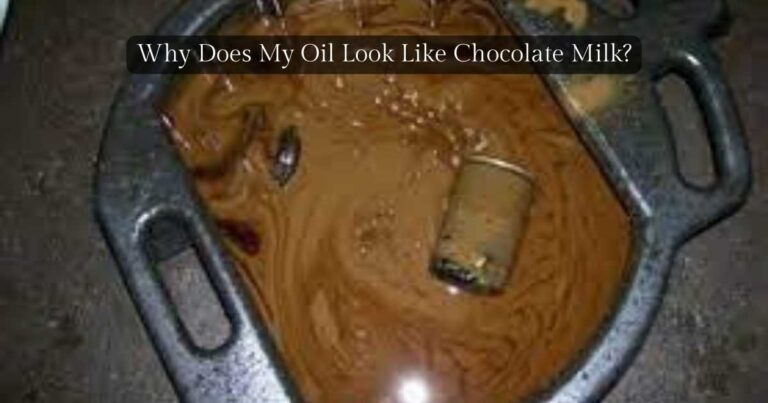 car oil looks like chocolate milk