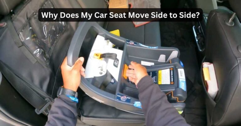 Car seat slides side to side