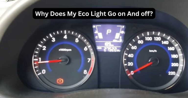 eco light comes on and off