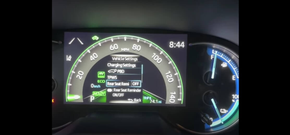 How To Turn Off Rear Seat Reminder Toyota Rav4?