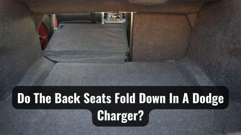 Back Seats Folding down in a Dodge Charger