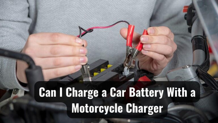 Charging a Car Battery With a Motorcycle Charger