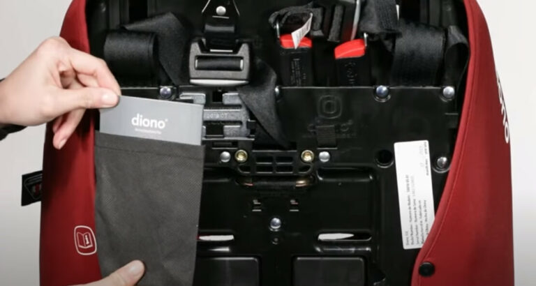 how to install diono car seat rear facing