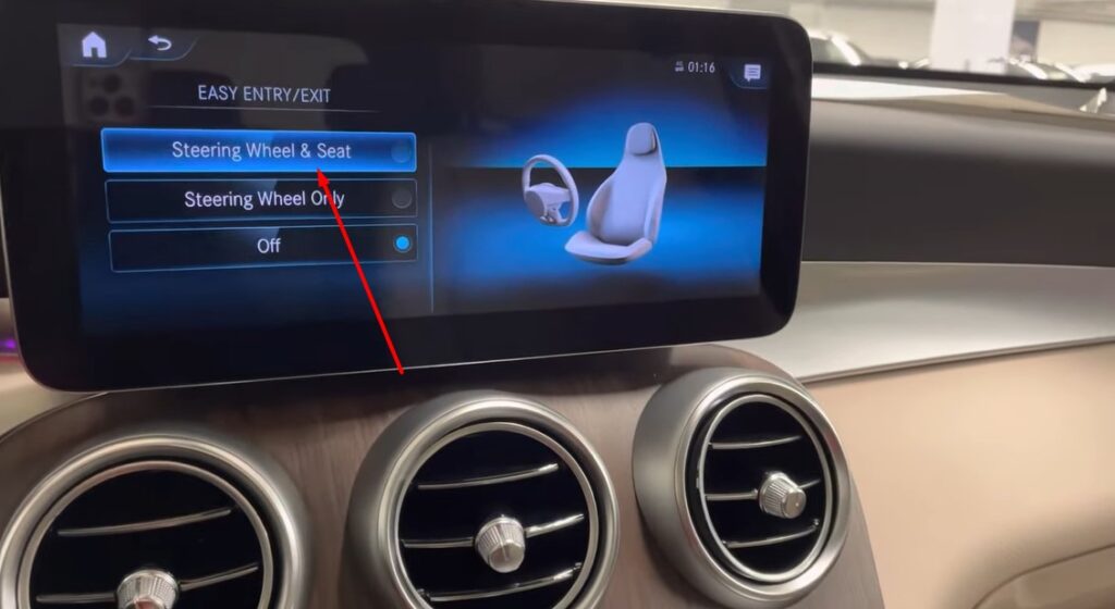 Mercedes automatic seat adjustment