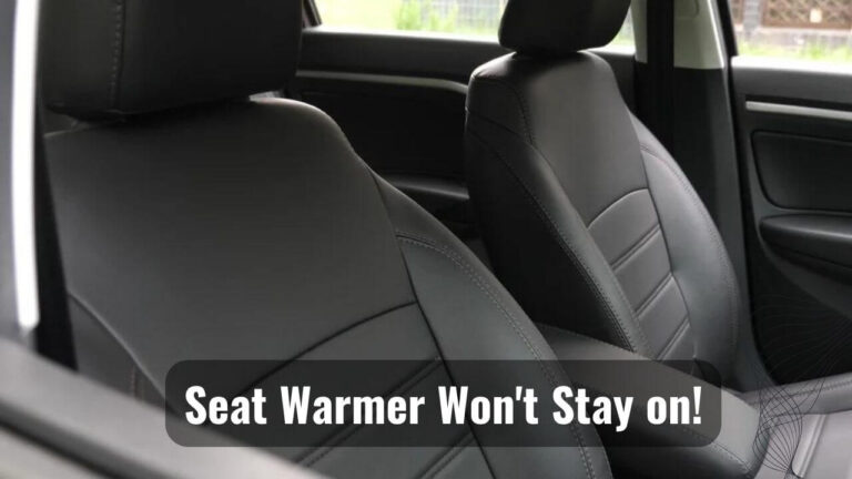 Seat Warmer Does Not Stay on