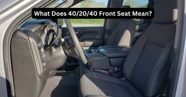 What is 40 20 40 Front Seat