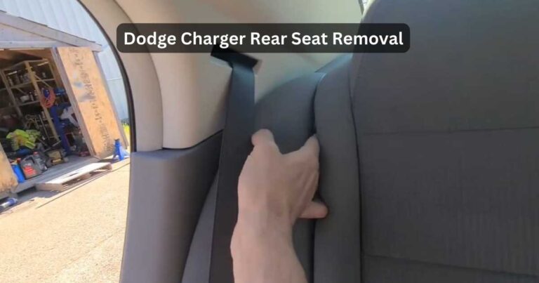 dodge charger rear seat delete