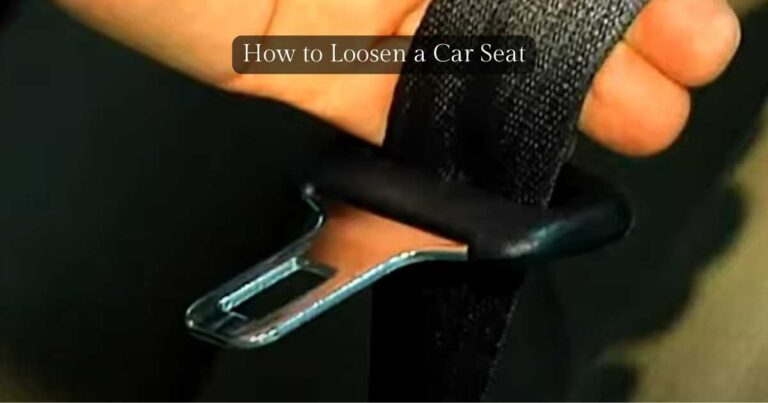 how to loosen car seat base