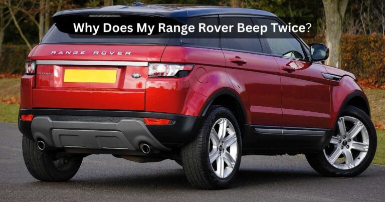 range rover beeping while driving