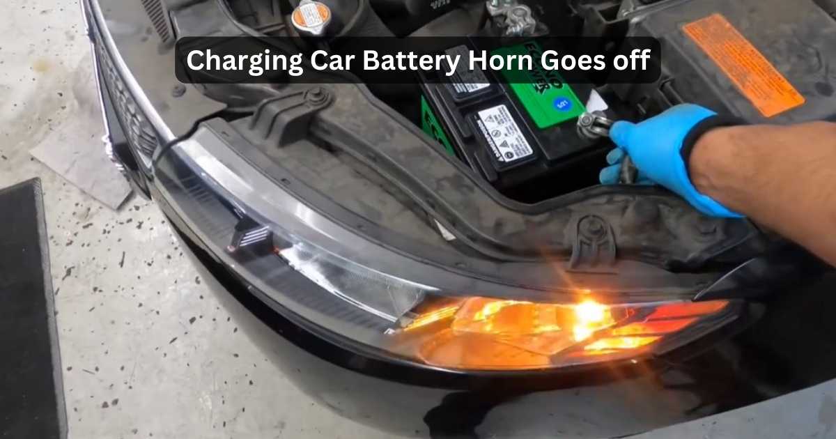 why is my horn going off when i connect battery