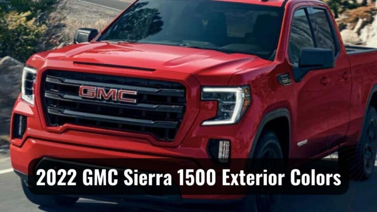 GMC Sierra 1500 Exterior Colors 2022