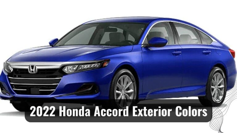 Honda Accord Exterior Colors 2022