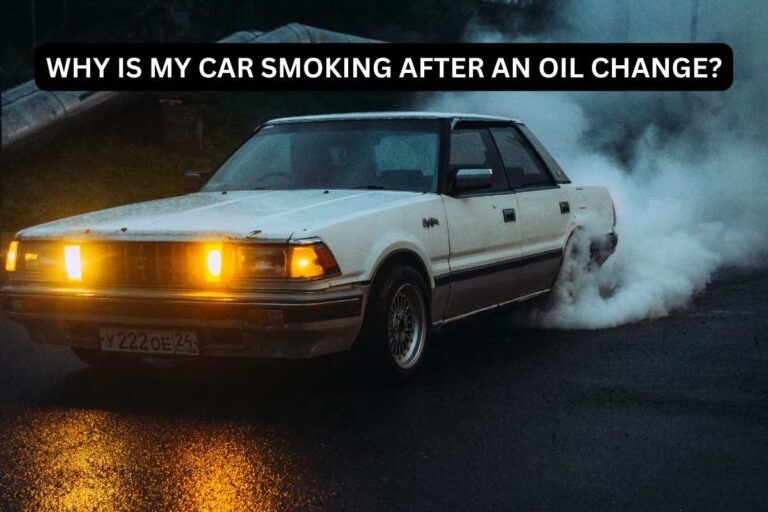 white smoke out of exhaust after oil change