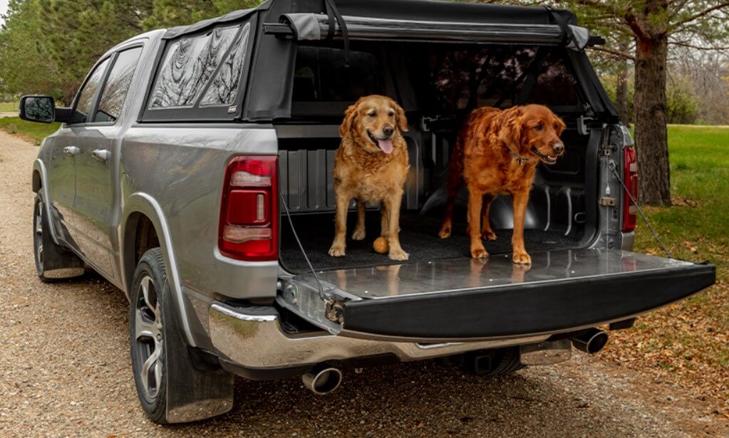 Softopper truck topper for dogs