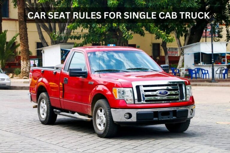 can a child ride in a single cab truck