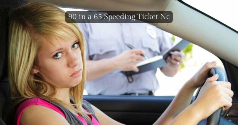 90 in 65 speeding ticket