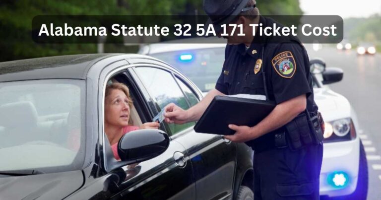 Alabama Statute 32 5A 171 Ticket