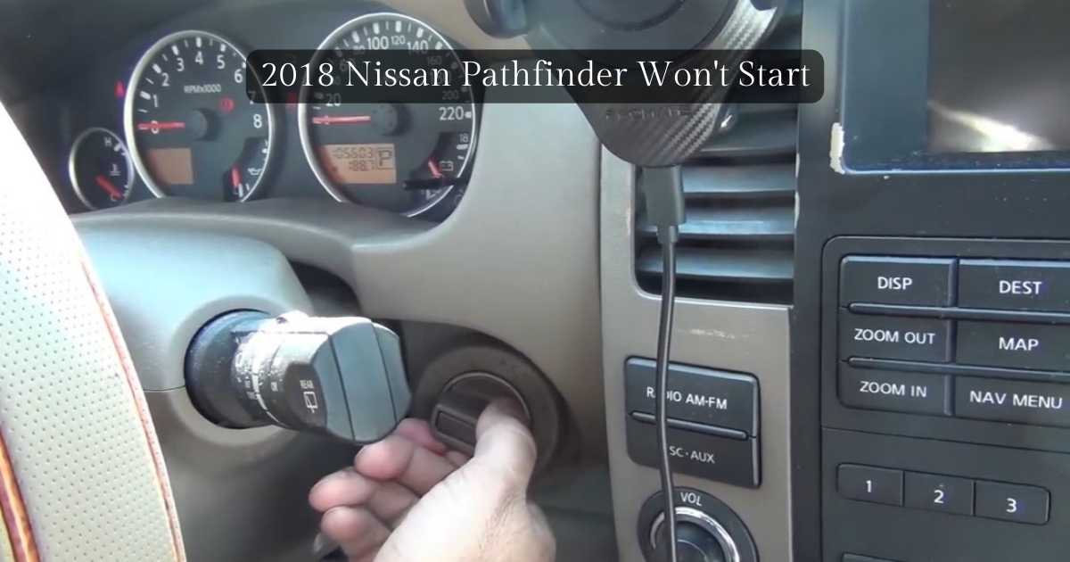 nissan pathfinder turns over but wont start