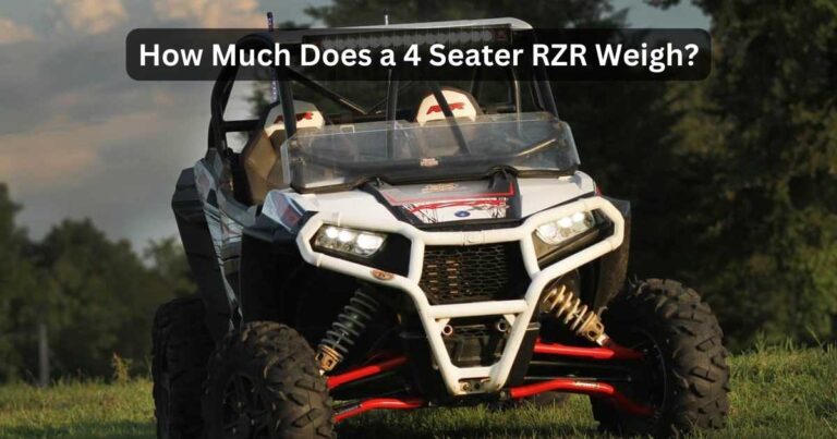 Rzr 1000 4 Seater Weigh