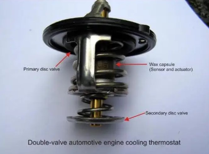 Faulty thermostat in car