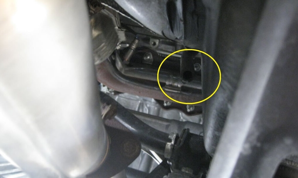 2018 Toyota Highlander ac drain location