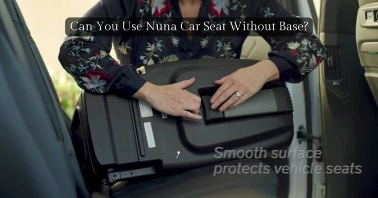 nuna car seat installation without base