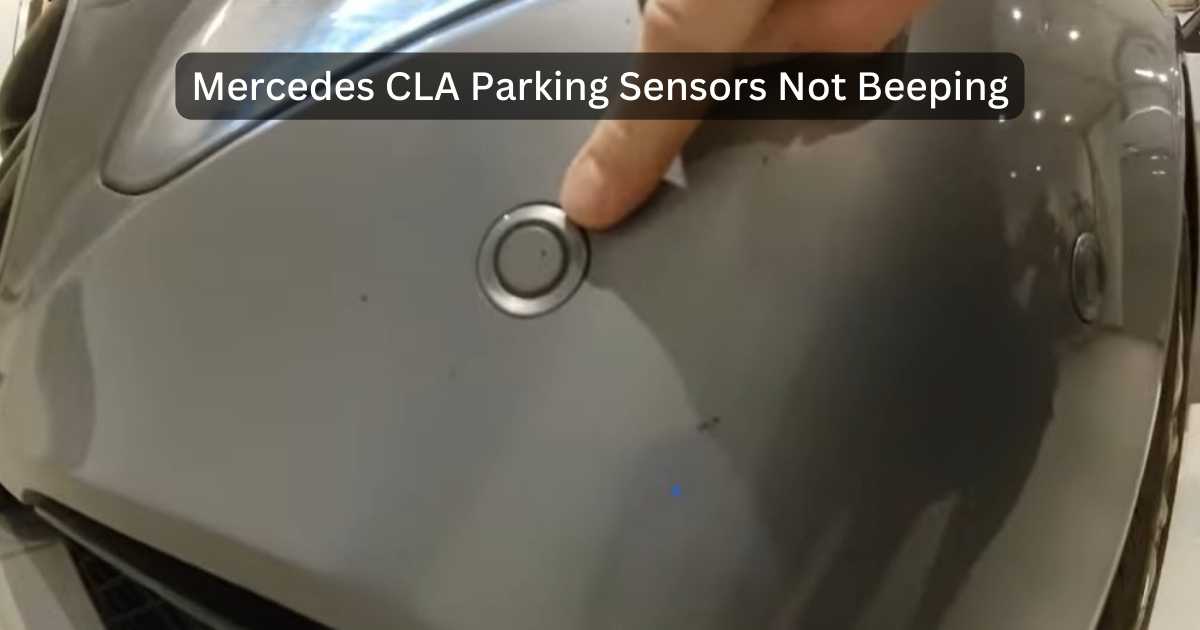 How do you activate parking sensors on a Mercedes CLA